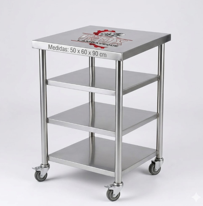 MESA MÓVIL DE 4 NIVELES